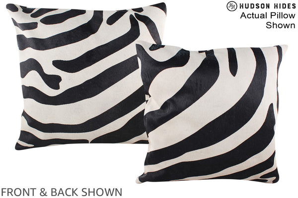Zebra Cowhide Pillow #A14602