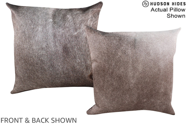 Grey Cowhide Pillow #A14610