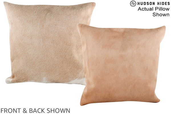 Beige Cowhide Pillow #A14615