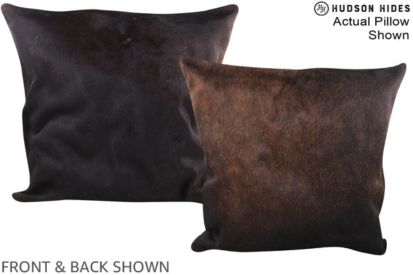 Chocolate Cowhide Pillow #A14627