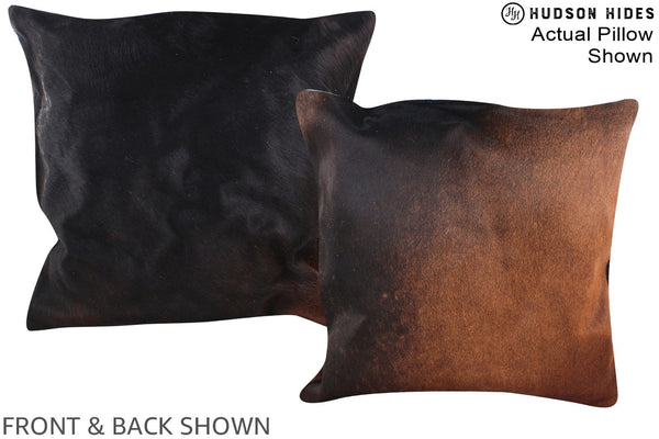 Chocolate Cowhide Pillow #A14663