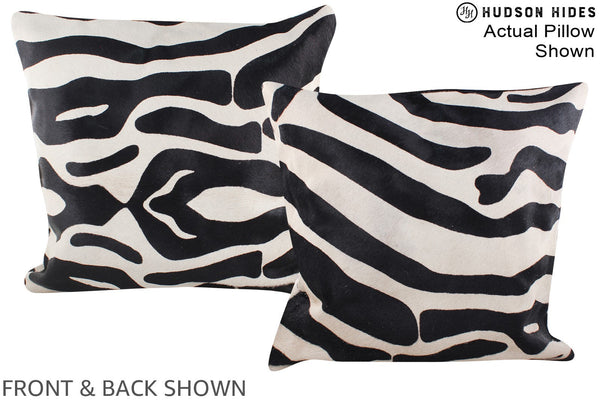 Zebra Cowhide Pillow #A14695