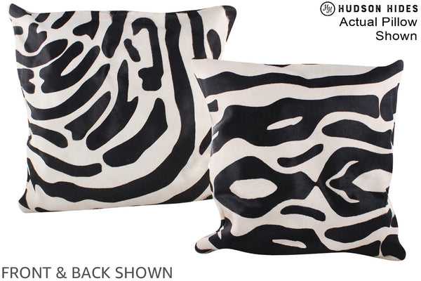 Zebra Cowhide Pillow #A14700