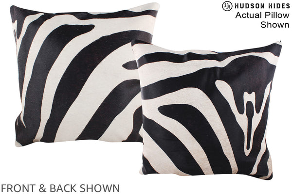 Zebra Cowhide Pillow #A14714