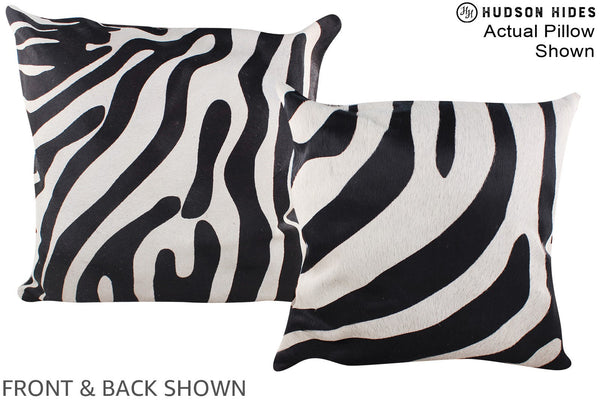 Zebra Cowhide Pillow #A14878