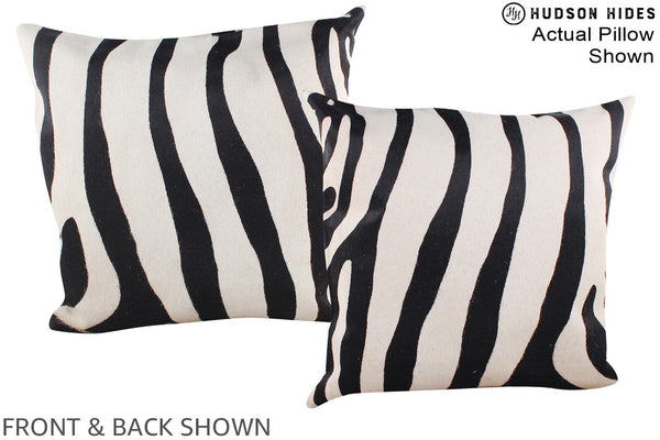 Zebra Cowhide Pillow #A14890
