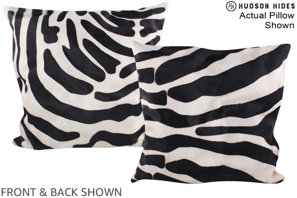 Zebra Cowhide Pillow #A14903