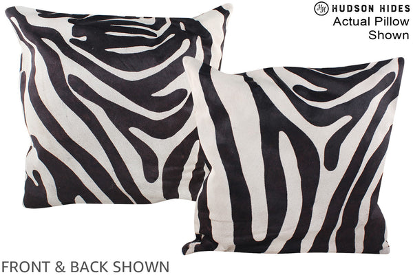Zebra Cowhide Pillow #A14914