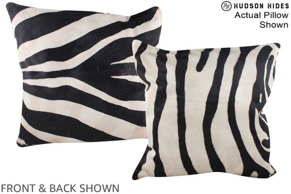 Zebra Cowhide Pillow #A14947