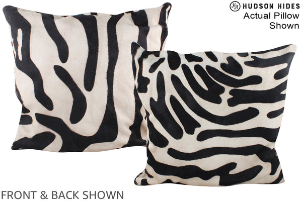 Zebra Cowhide Pillow #A14949