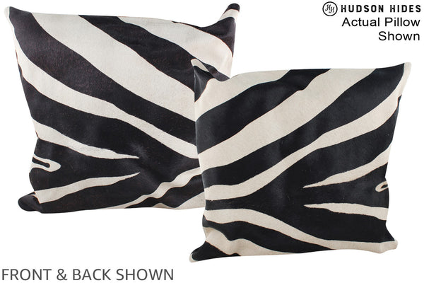 Zebra Cowhide Pillow #A14950