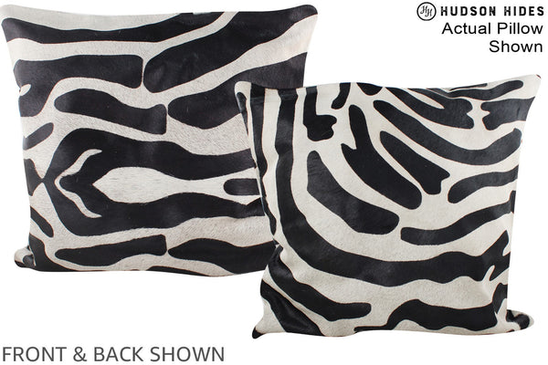 Zebra Cowhide Pillow #A14957