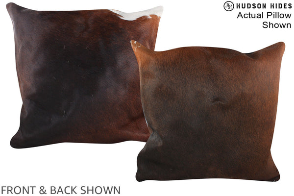Chocolate Cowhide Pillow #A14962