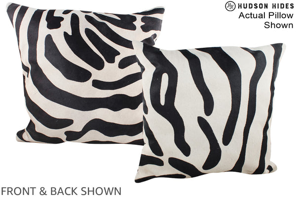Zebra Cowhide Pillow #A14979