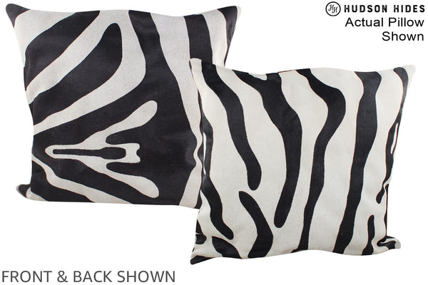 Zebra Cowhide Pillow #A14987