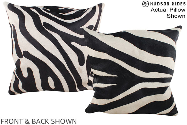 Zebra Cowhide Pillow #A14996