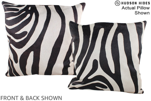 Zebra Cowhide Pillow #A14998