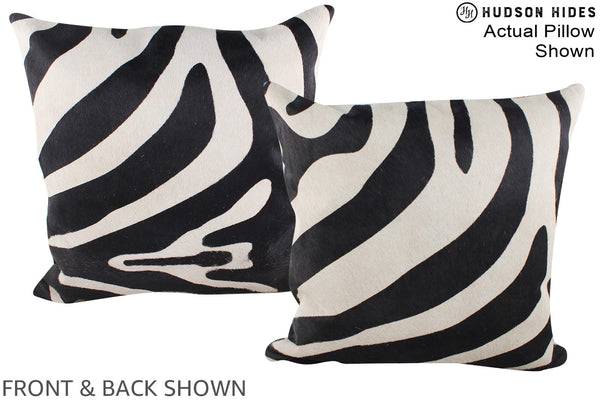 Zebra Cowhide Pillow #A15042