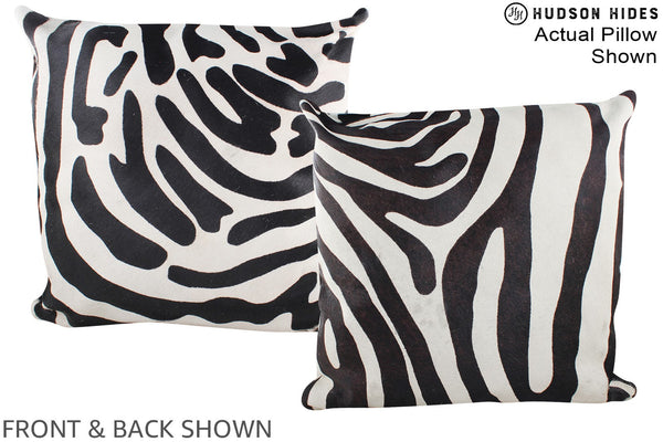 Zebra Cowhide Pillow #A15067