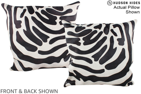 Zebra Cowhide Pillow #A15071