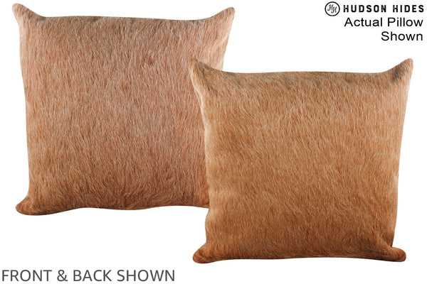 Caramel Cowhide Pillow #A15127