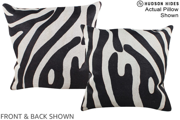 Zebra Cowhide Pillow #A15178