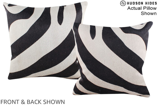Zebra Cowhide Pillow #A15200