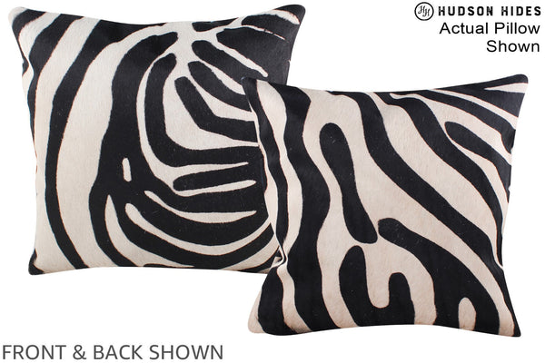 Zebra Cowhide Pillow #A15201