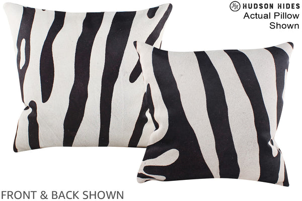 Zebra Cowhide Pillow #A15225