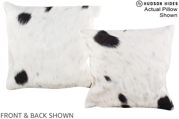 Black and White Cowhide Pillow #A15229