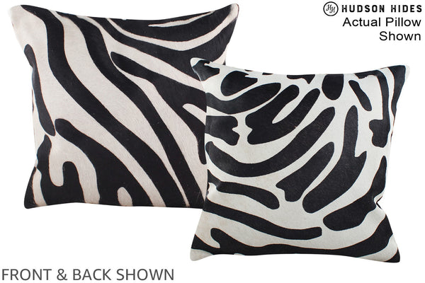 Zebra Cowhide Pillow #A15261