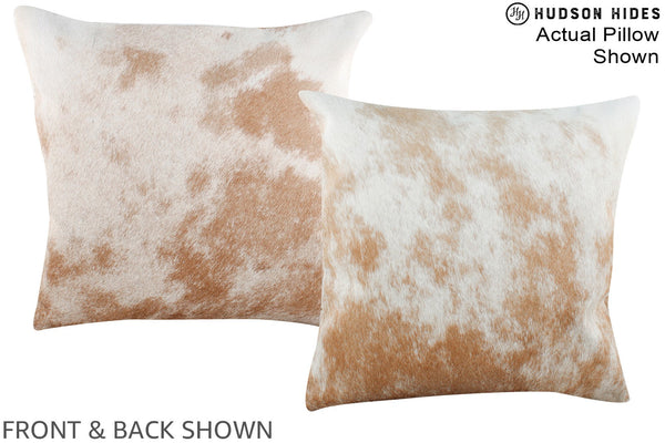 Salt and Pepper Brown Cowhide Pillow #A15262