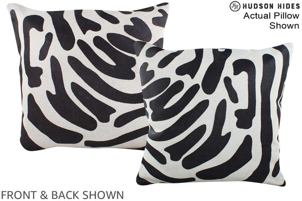 Zebra Cowhide Pillow #A15281