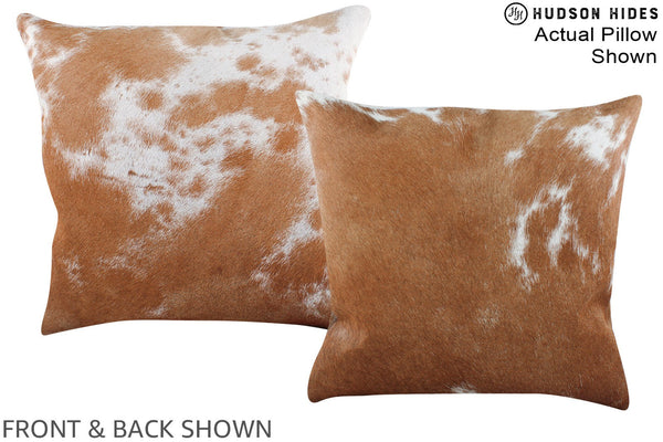 Salt and Pepper Brown Cowhide Pillow #A15305