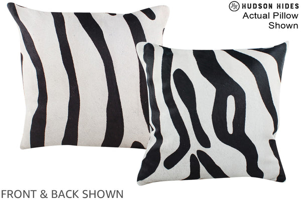 Zebra Cowhide Pillow #A15324