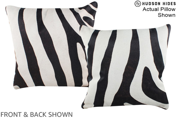Zebra Cowhide Pillow #A15326