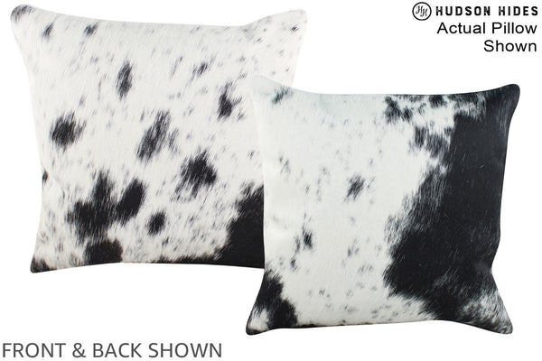 Black and White Cowhide Pillow #A15332