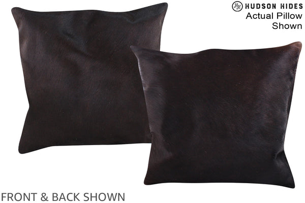 Chocolate Cowhide Pillow #A15372