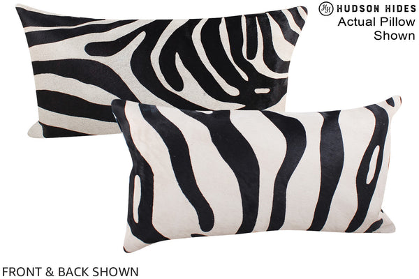 Zebra Cowhide Pillow #A15461