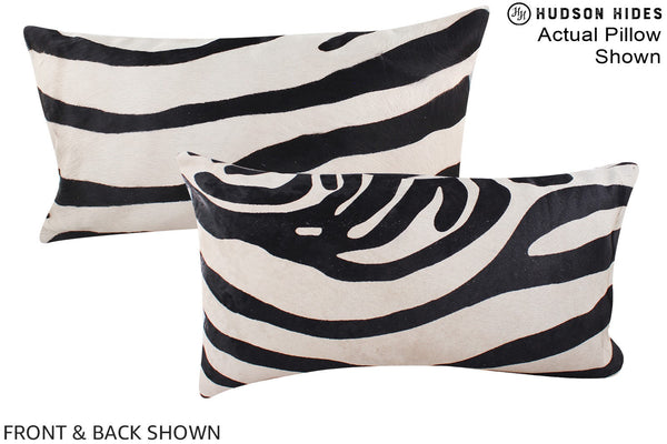 Zebra Cowhide Pillow #A15493