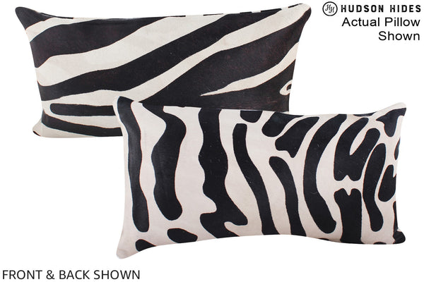 Zebra Cowhide Pillow #A15499