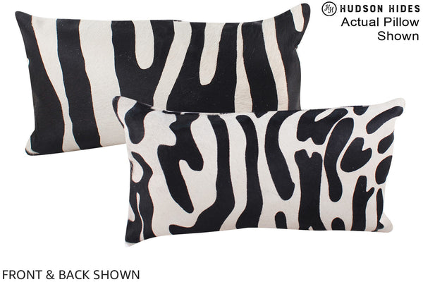 Zebra Cowhide Pillow #A15521