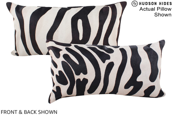 Zebra Cowhide Pillow #A15544