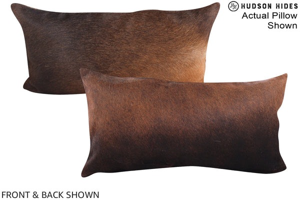 Chocolate Cowhide Pillow #A15553