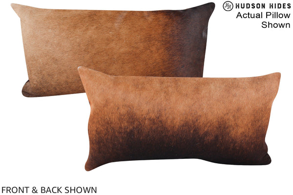 Chocolate Cowhide Pillow #A15573