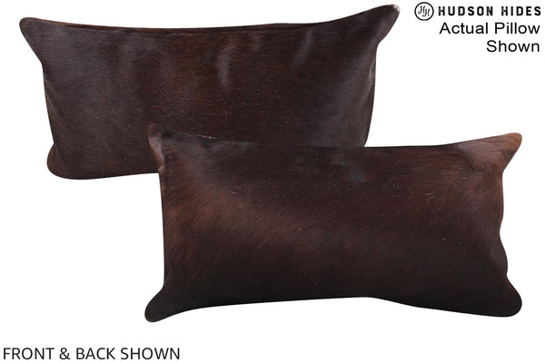 Chocolate Cowhide Pillow #A15607