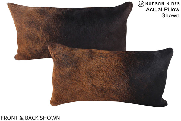 Chocolate Cowhide Pillow #A15678