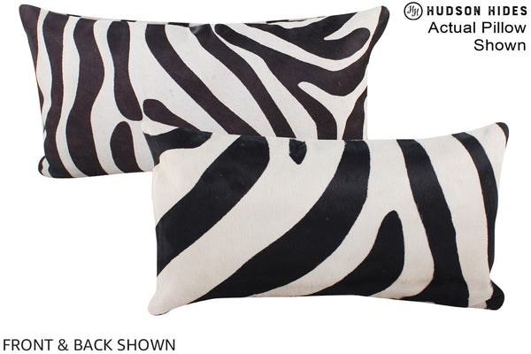 Zebra Cowhide Pillow #A15735