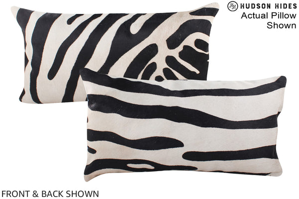 Zebra Cowhide Pillow #A15772