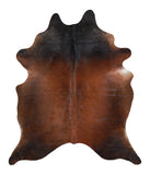 Brown with Red Cowhide Rug #A15776R
